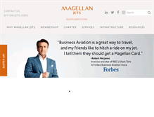 Tablet Screenshot of magellanjets.com